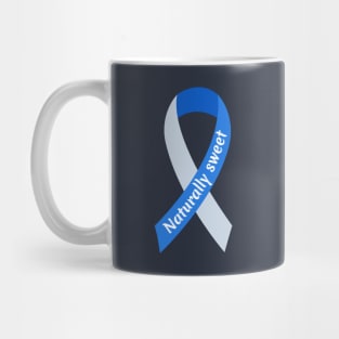 Diabetes awareness ribbon - Naturally sweet Mug